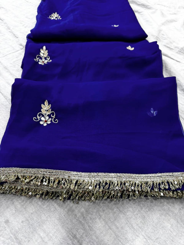 Georgette Boota Saree