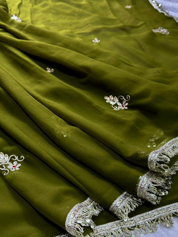 Georgette Boota Saree