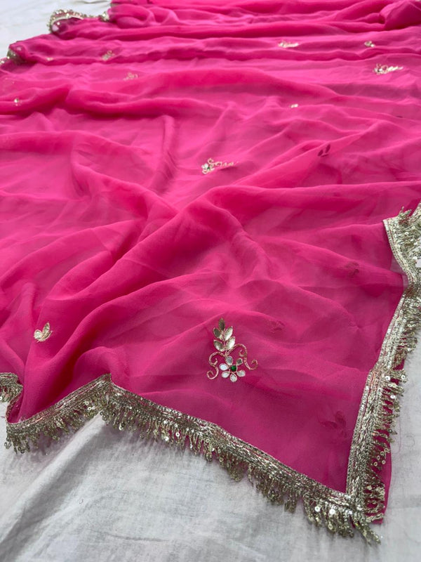 Georgette Boota Saree