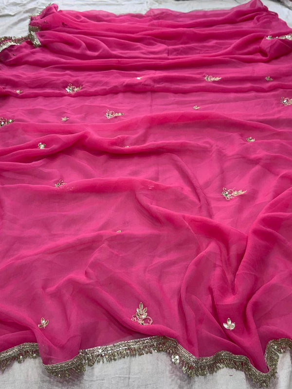 Georgette Boota Saree