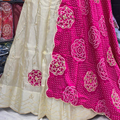 Cosmos Tissue Gota Patti Lehenga