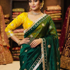 Frendi Silk Saree with Aangi Blouse