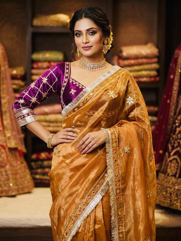 Frendi Silk Saree with Aangi Blouse
