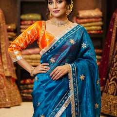 Frendi Silk Saree with Aangi Blouse