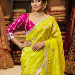 Frendi Silk Saree with Aangi Blouse