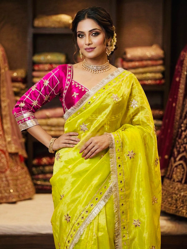 Frendi Silk Saree with Aangi Blouse