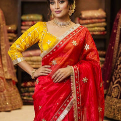 Frendi Silk Saree with Aangi Blouse
