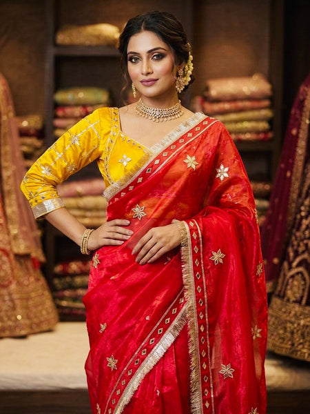 Frendi Silk Saree with Aangi Blouse