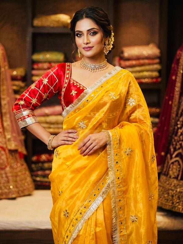 Frendi Silk Saree with Aangi Blouse