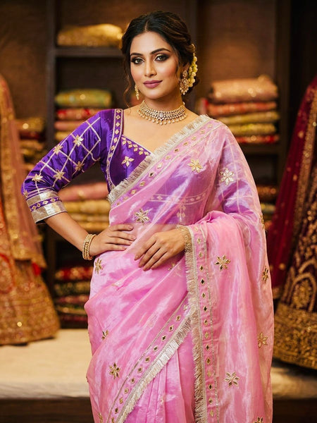 Frendi Silk Saree with Aangi Blouse