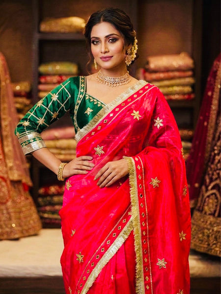 Frendi Silk Saree with Aangi Blouse