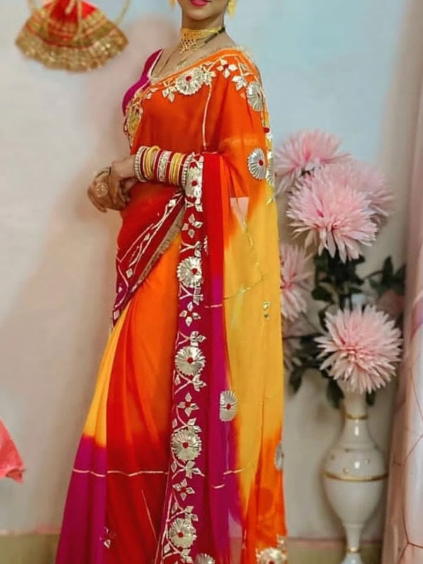 Pure Najmeen Chiffon Saree