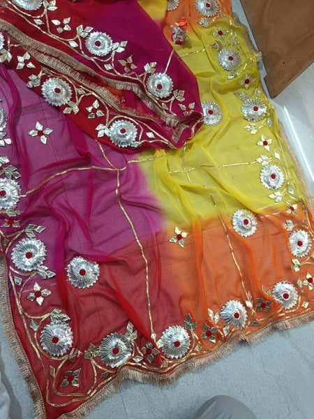 Pure Najmeen Chiffon Saree