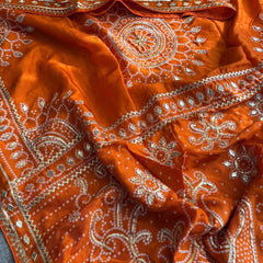 Satin Gajji Saree