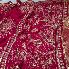 Satin Gajji Saree