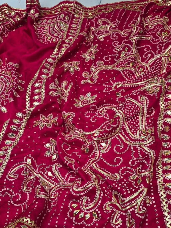 Satin Gajji Saree