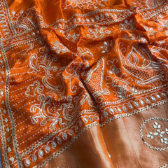Satin Gajji Saree