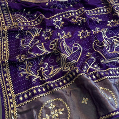Satin Gajji Saree