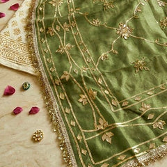 Cosmos Tissue Kacchi patti Jal Saree