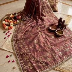 Cosmos Tissue Kacchi patti Jal Saree