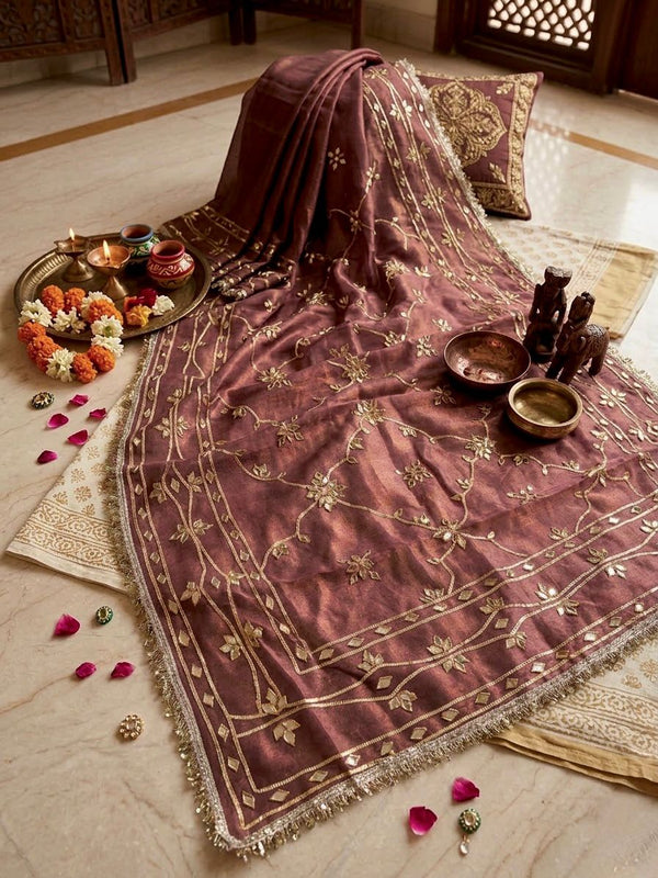 Cosmos Tissue Kacchi patti Jal Saree