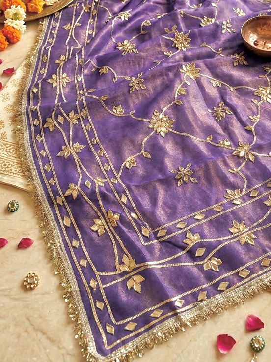 Cosmos Tissue Kacchi patti Jal Saree