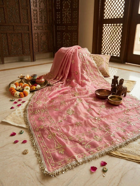 Cosmos Tissue Kacchi patti Jal Saree