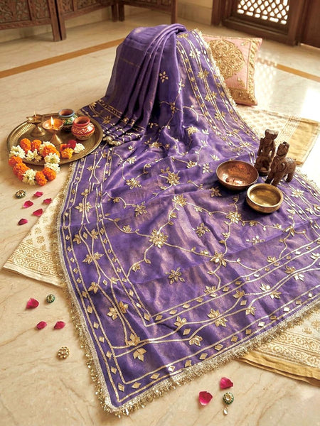 Cosmos Tissue Kacchi patti Jal Saree