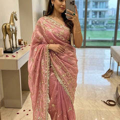 Cosmos Tissue Kacchi patti Jal Saree