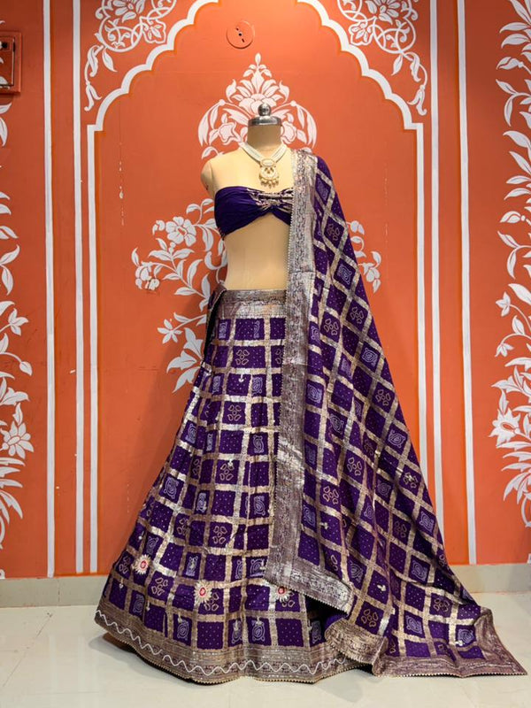 Russian Silk Ghatchola Lehenga