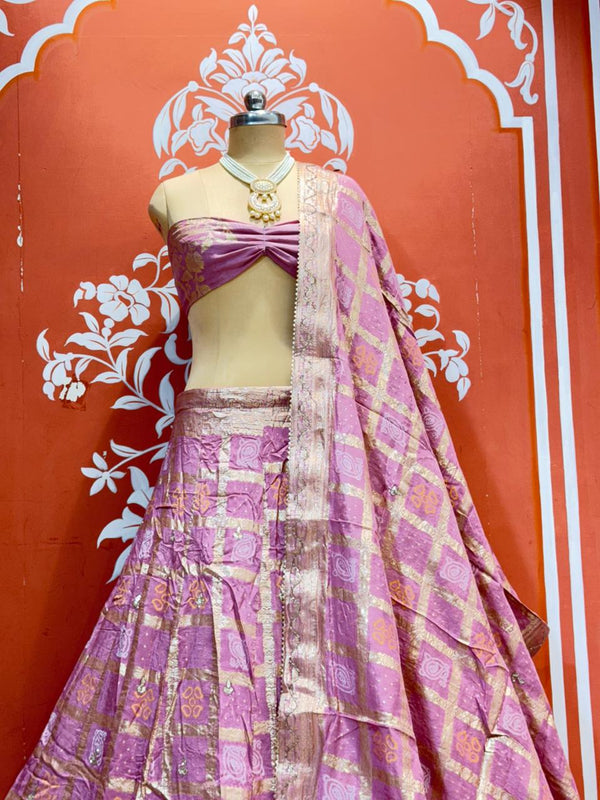 Russian Silk Ghatchola Lehenga