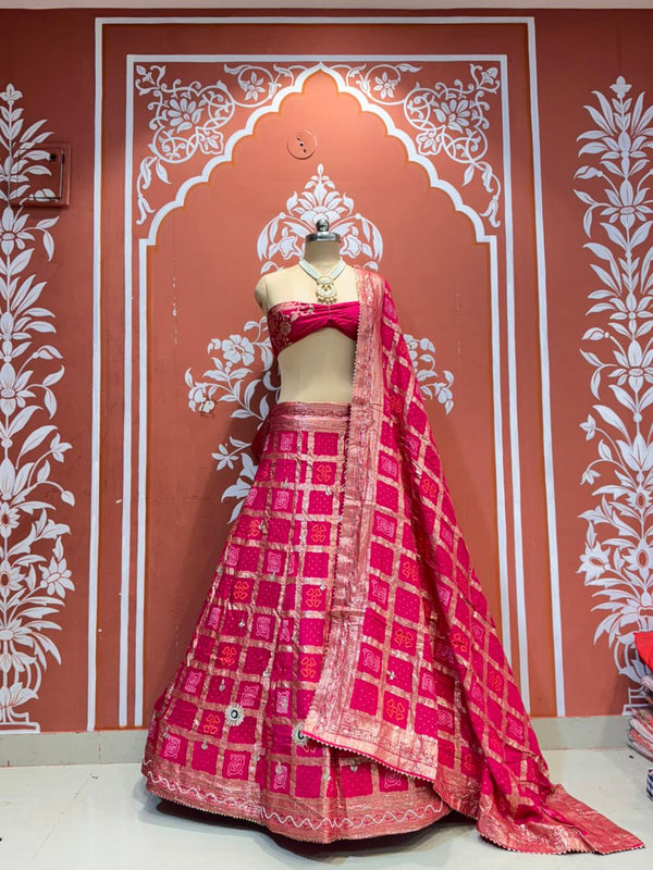 Russian Silk Ghatchola Lehenga