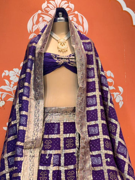 Russian Silk Ghatchola Lehenga