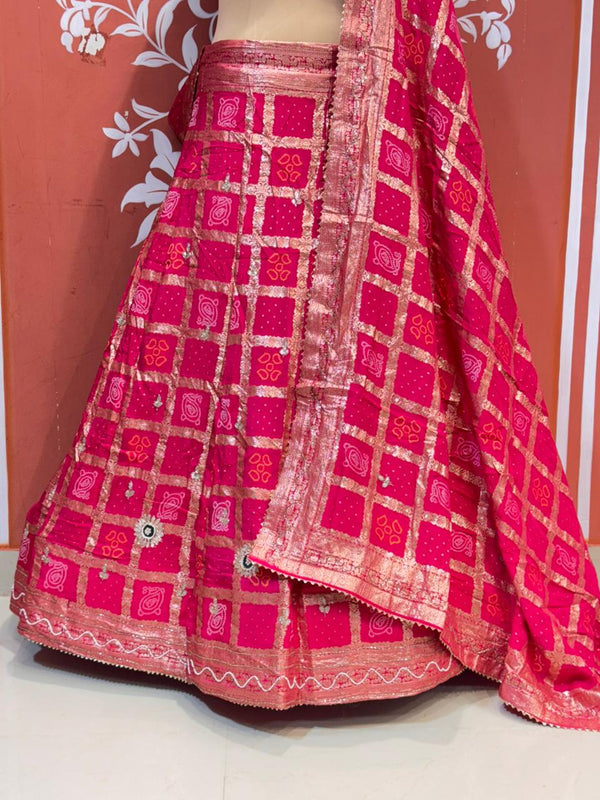 Russian Silk Ghatchola Lehenga
