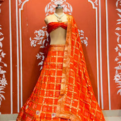 Russian Silk Ghatchola Lehenga
