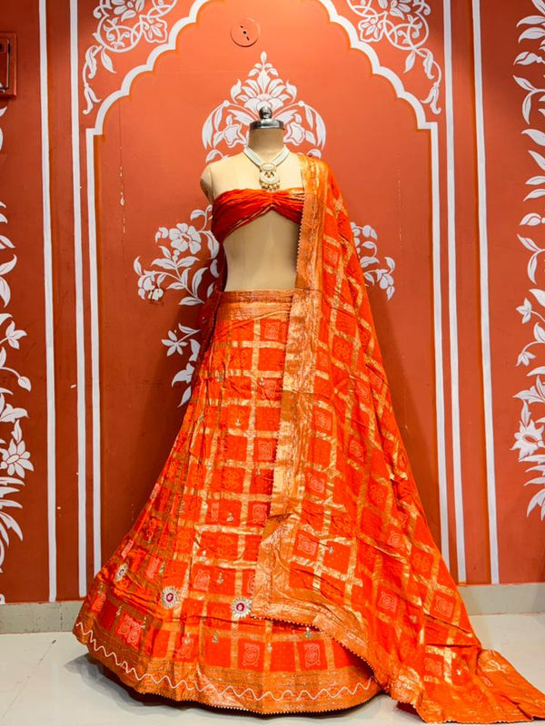 Russian Silk Ghatchola Lehenga