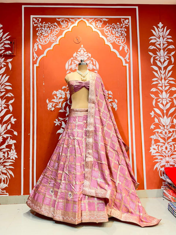 Russian Silk Ghatchola Lehenga