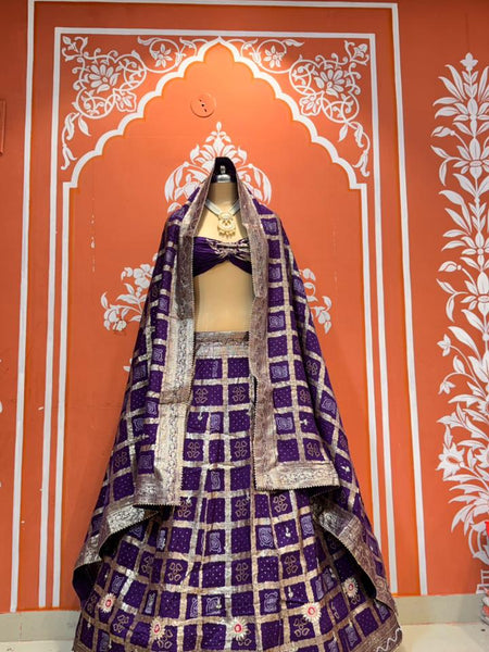 Russian Silk Ghatchola Lehenga