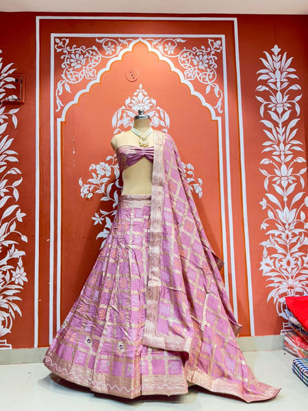 Russian Silk Ghatchola Lehenga