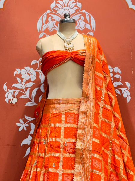 Russian Silk Ghatchola Lehenga
