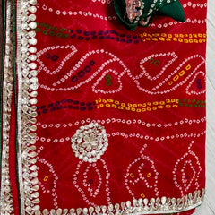 Georgette Rajasthani Bandhej Saree