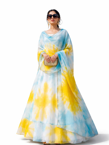 Tie & DIe Lehenga Choli Set