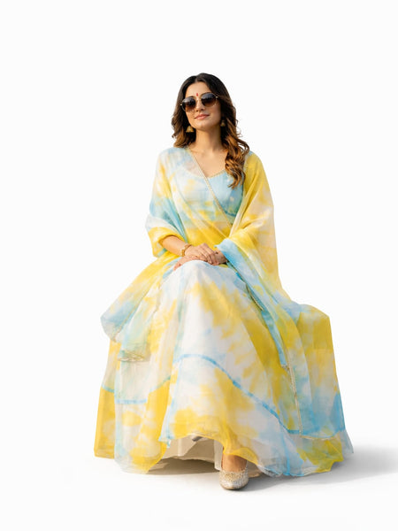 Tie & DIe Lehenga Choli Set