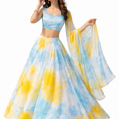 Tie & DIe Lehenga Choli Set