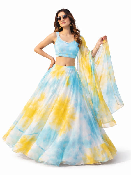 Tie & DIe Lehenga Choli Set