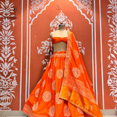 HO Silk Bandhej Lehenga