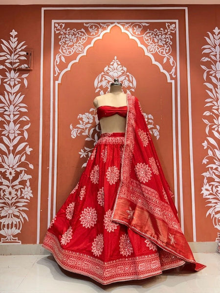 HO Silk Bandhej Lehenga