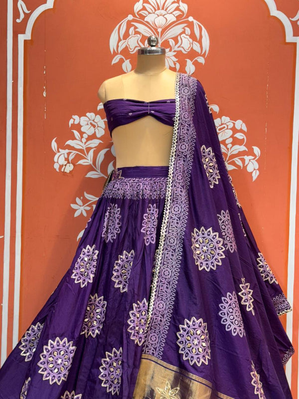 HO Silk Bandhej Lehenga