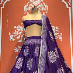 HO Silk Bandhej Lehenga