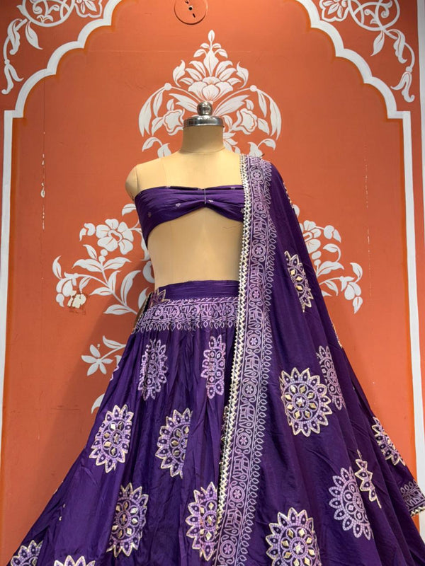 HO Silk Bandhej Lehenga
